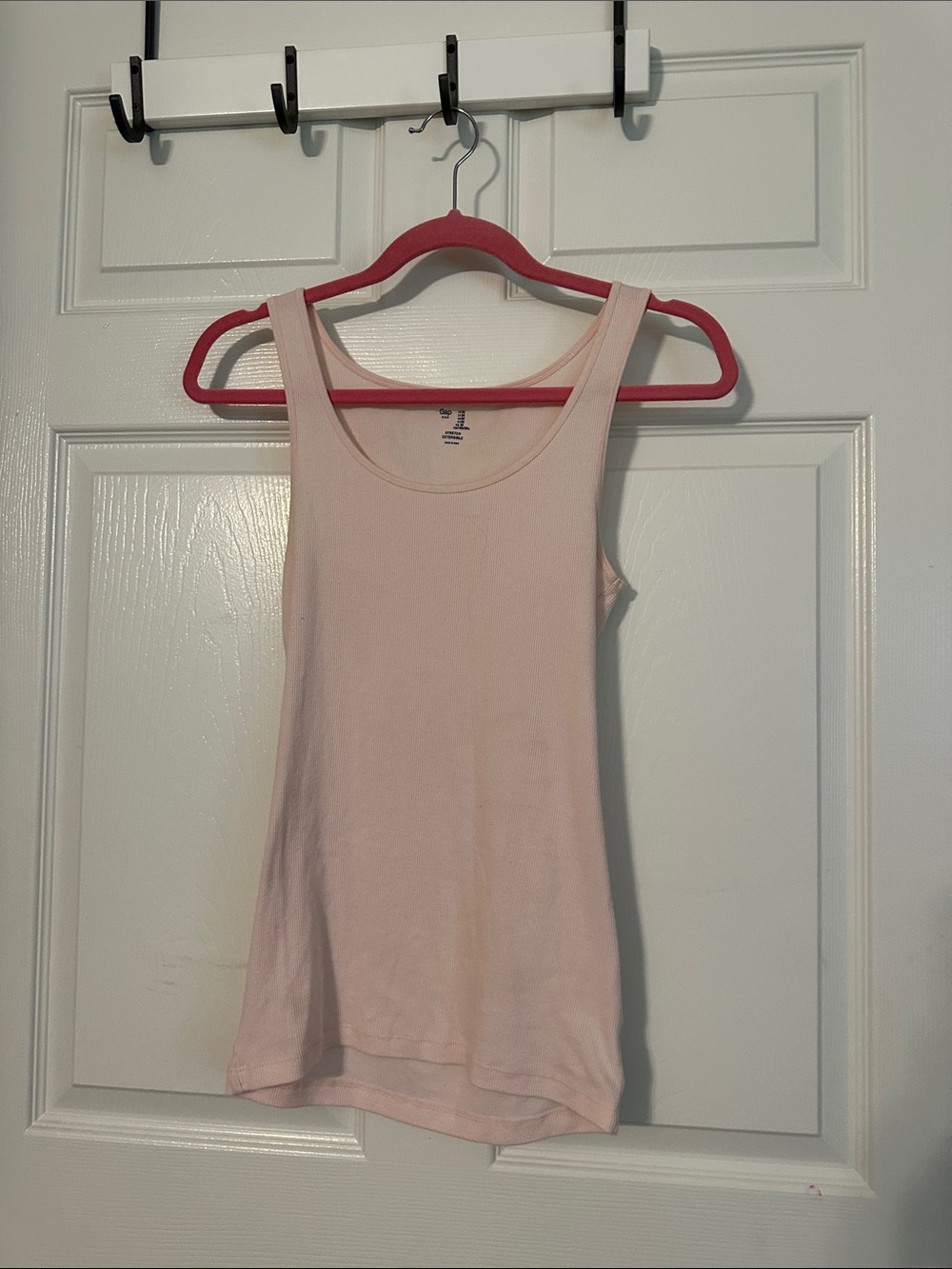 GAP Women's Scoop Neck Tank Top - Pale Pink